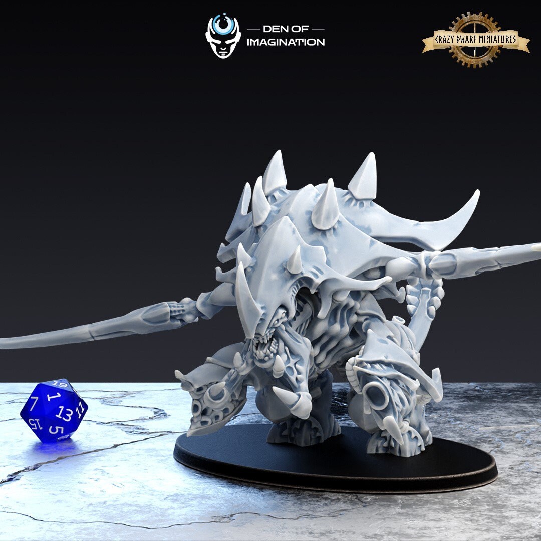 Forgeworld Warhammer 40K - Carnifex Tiranide Con Artigli Demolitori (Stone Crusher), Nuovo