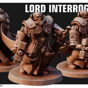 Imperial Lord Interrogator | 3D Printed Resin Miniature | By Red Pilgrim Miniatures