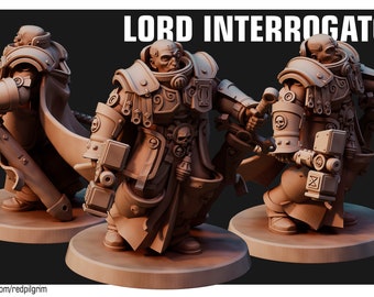 Imperial Lord Interrogator | 3D Printed Resin Miniature | By Red Pilgrim Miniatures