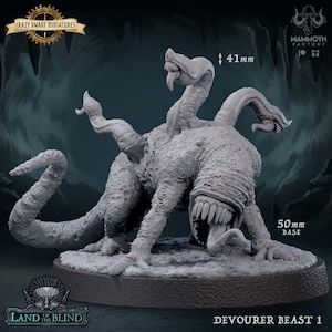 Devourer Beasts | Land Of The Blind  | 3D Printed Resin Miniature | By Mammoth Factory