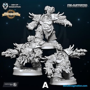 Plague Decimators | 3D Printed Resin Miniature | By WildMesh