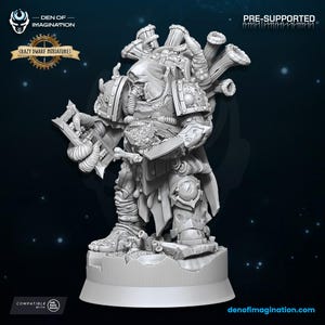 Plague Scribe | 3D Printed Resin Miniature | By WildMesh