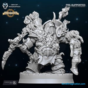 Lord Of Sickness - Lord Of Chaos | 3D Printed Resin Miniature | By WildMesh