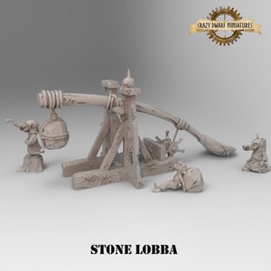 Goblin Stone Lobba | Crazy Mushrooms V3.0 | 3D Printed Resin Miniature | 28mm | By Crazy Mushrooms Studio