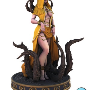 Yellow Cultist | D&D Villain  | 3D Printed Resin Miniature | By Astland 3D Studio