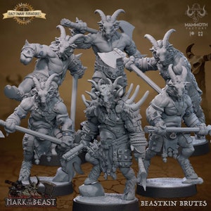 Beastkin Brute | Mark Of The Beast  | 3D Printed Resin Miniature | By Mammoth Factory