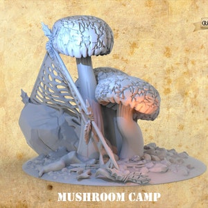 Goblin Camp | Crazy Mushrooms V3.0 | 3D Printed Resin Miniature | 28mm | By Crazy Mushrooms Studio