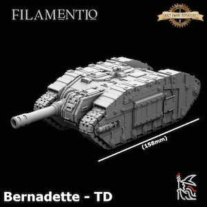 Bernadette TD - Caça-Tanques | Miniatura de Resina Impressa em 3D | Por Filamentio