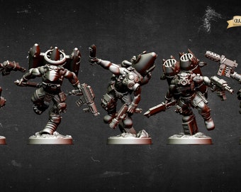 Rocket Ladz | Space Orks | 3D Printed Resin Miniature | By Bulwark Gaming