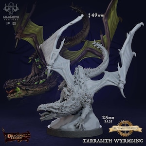 Tarralith Wyrmling | Draconic Legion | 3D Printed Resin Miniature | By Mammoth Factory