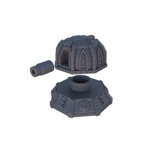 3D Printed Missile Bunker / Turret – Sci-Fi Terrain For Tabletop Wargames