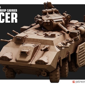 Desert Hawks Armoured Troop Carrier - Pacer | 3D Printed Resin Miniature | By Red Pilgrim Miniatures