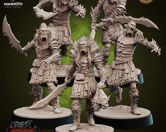 Hobgoblin Raiders | Marshes and Madlads | 3D Printed Resin Miniature | By Mammoth Factory