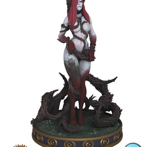 Bruja Dríada / Villano de D&D / Miniatura de resina impresa en 3D / Por Astland 3D Studio