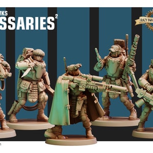 Desert Hawks Janissaries V2 Squad 2 | 3D Printed Resin Miniature | By Red Pilgrim Miniatures