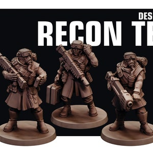Desert Hawks Recon Team | 3D Printed Resin Miniature | By Red Pilgrim Miniatures
