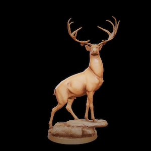 D&D Wild Deer/Stag | 3D Printed Resin Miniature | 32mm | By Key Capas