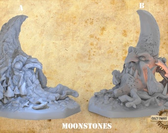 Moonstone Shrine | Crazy Mushrooms V3.0 | 3D Printed Resin Miniature | 28mm | By Crazy Mushrooms Studio