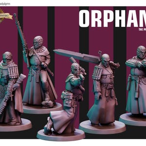 Holy Orphans | 3D Printed Resin Miniature | By Red Pilgrim Miniatures