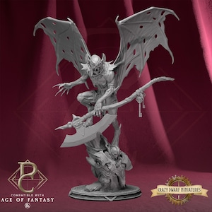 Lord Ghoul Winged - Ghoul Lord | The Cult Of Flesh | 3D Printed Resin Miniature | By Parasite Collectables