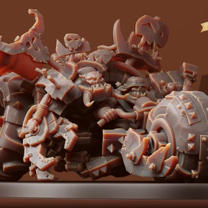 Big Wheels Big Boss | Space Orks | 3D Printed Resin Miniature | By Bulwark Gaming