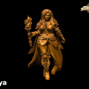 Human Rogue/Ranger | Sonya - Fantasy Women V.4 | 3D Printed Resin Miniature | By Toydoy Miniatures