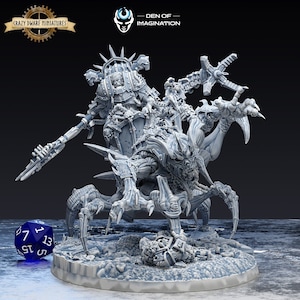 Mounted Void Father | Void Blessed | 3D Printed Resin Miniature | By Den Of Imagination
