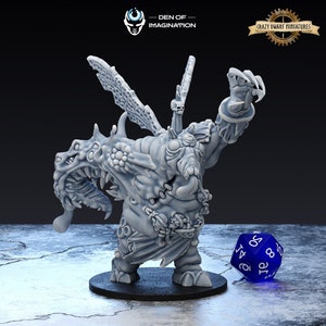 Demon Of Rot | Mutated Lord of Flies | 3D Printed Resin Miniature | By Den Of Imagination