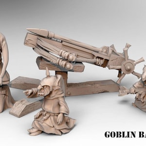Goblin Ballista | Crazy Mushrooms V3.0 | 3D Printed Resin Miniature | 28mm | By Crazy Mushrooms Studio