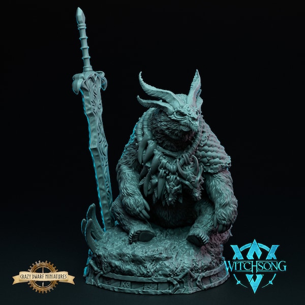 Ursalox, Star-Gazer | Beast Lord  | 3D Printed Resin Miniature | By Witchsong Miniatures