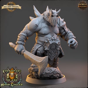 D&D Ogre Executioner | Namaar Firefrency | 3D Printed Resin Miniature | 32mm | By Daybreak Miniatures