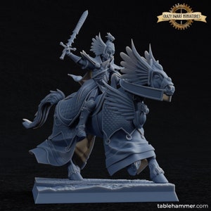 Noyrit - Elven Cavalry Lord / Alti Elfi / Miniatura in resina stampata in 3D / Di Tablehammer