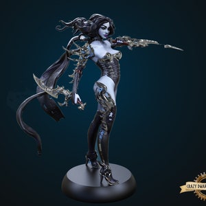 D&D Dark Elf Assassin | 3D Printed Resin Miniature | By Hold My Miniatures