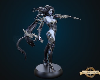 D&D Dark Elf Assassin | 3D Printed Resin Miniature | By Hold My Miniatures