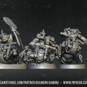 Bulork Bikers | Space Orks | 3D Printed Resin Miniature | By Bulwark Gaming