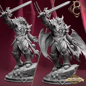 Rakon Zurke - Vampire Lord Of The Night | The Cult Of Flesh | 3D Printed Resin Miniature | By Parasite Collectables