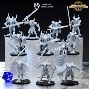 Blood Demons Of Chaos | Bloodclaws | 3D Printed Resin Miniature | By Den Of Imagination