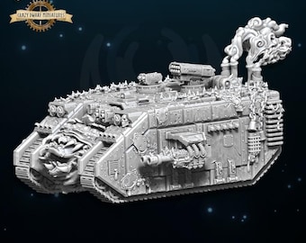 Ironclad Plague Tank | Chaos Heavy Transport | Chaos Legions | 3D Printed Resin Miniature | By WildMesh