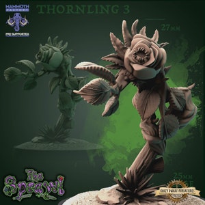 Thornling | The Sprawl | 3D Printed Resin Miniature | By Mammoth Factory