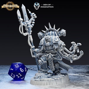 Void Father on Foot | Void Blessed | 3D Printed Resin Miniature | By Den Of Imagination
