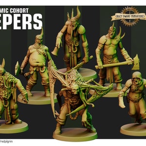 Miasmic Cohort Lepers | 3D Printed Resin Miniature | By Red Pilgrim Miniatures