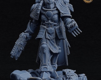 Morrigan – Líder principal de la Humanidad / Cuerpo Espacial / Miniatura de resina impresa en 3D / Por Tablehammer