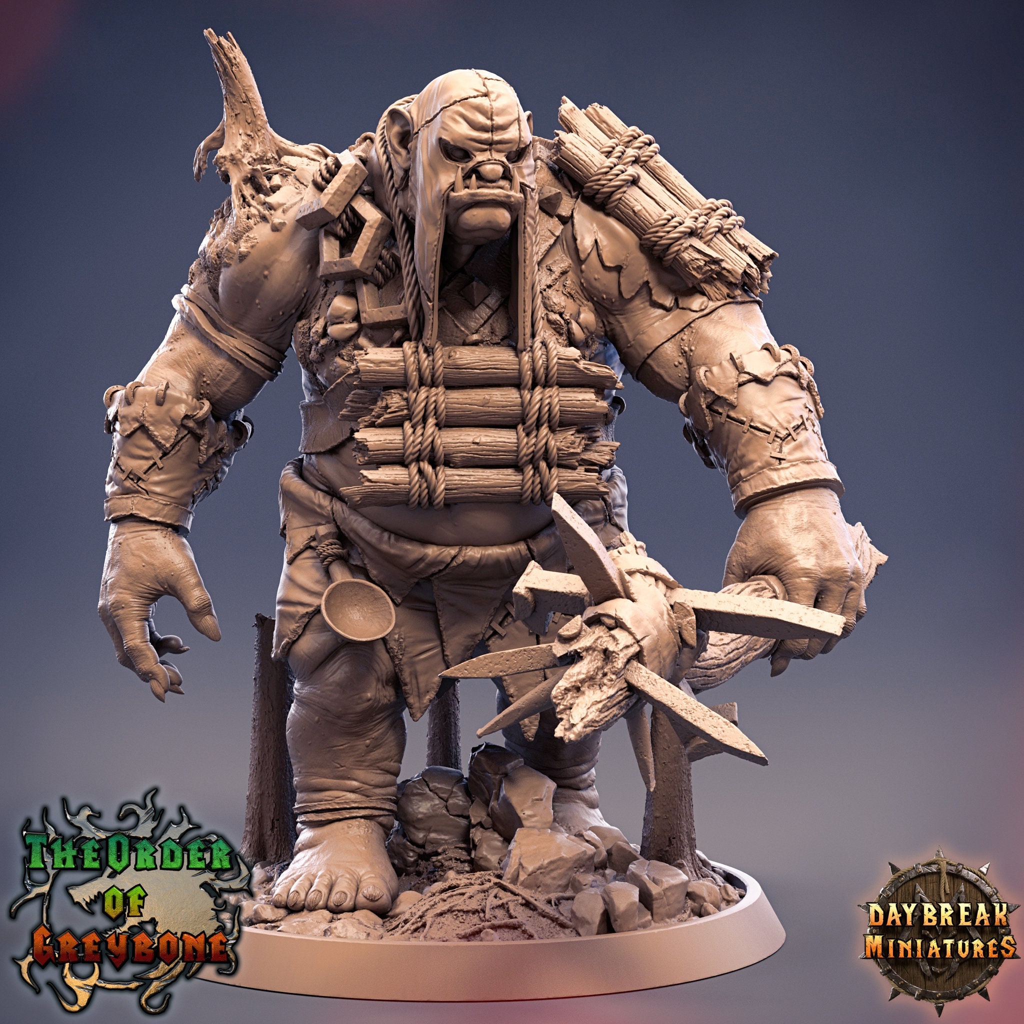 D&D Hill Giant Seamus Grimmler 3D Printed Resin Miniature - Etsy UK