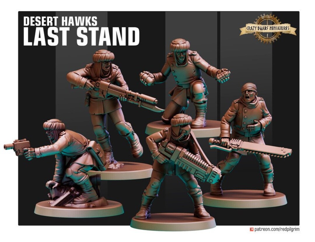 Desert Hawk Last Standers | 3D Printed Resin Miniature | by Red Pilgrim ...