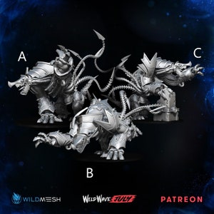 Chaos Steelhounds | 3D Printed Resin Miniature | By Den Of Imagination