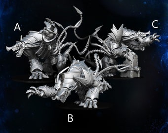 Chaos Steelhounds | 3D Printed Resin Miniature | By Den Of Imagination