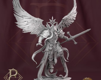 The Descended - Fallen Angel | The Cult Of The Descended | 3D Printed Resin Miniature | By Parasite Collectables