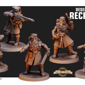 Desert Hawk Recruits | 3D Printed Resin Miniature | By Red Pilgrim Miniatures