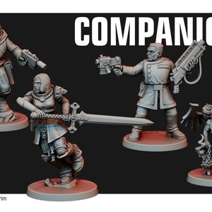Imperial Companion Squad | 3D Printed Resin Miniature | By Red Pilgrim Miniatures