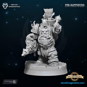 Master Of Disease - Chaos Champion | 3D Printed Resin Miniature | By WildMesh